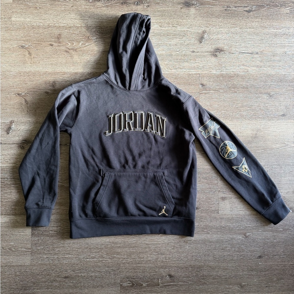 Jordan Bkack Gray Hoodie for Men